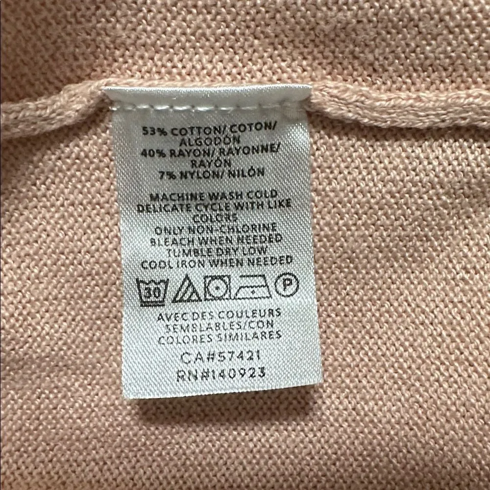 LOFT XL Crew Super Soft Lightweight Knit Cotton Blend Pullover Stripe Sweater